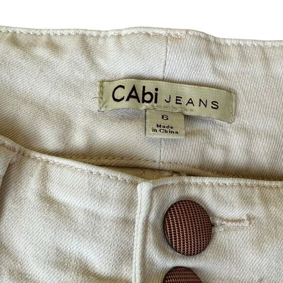 CAbi Lou Lou Blush Pink Straight Jeans #874 Size 6 - Picture 5 of 7